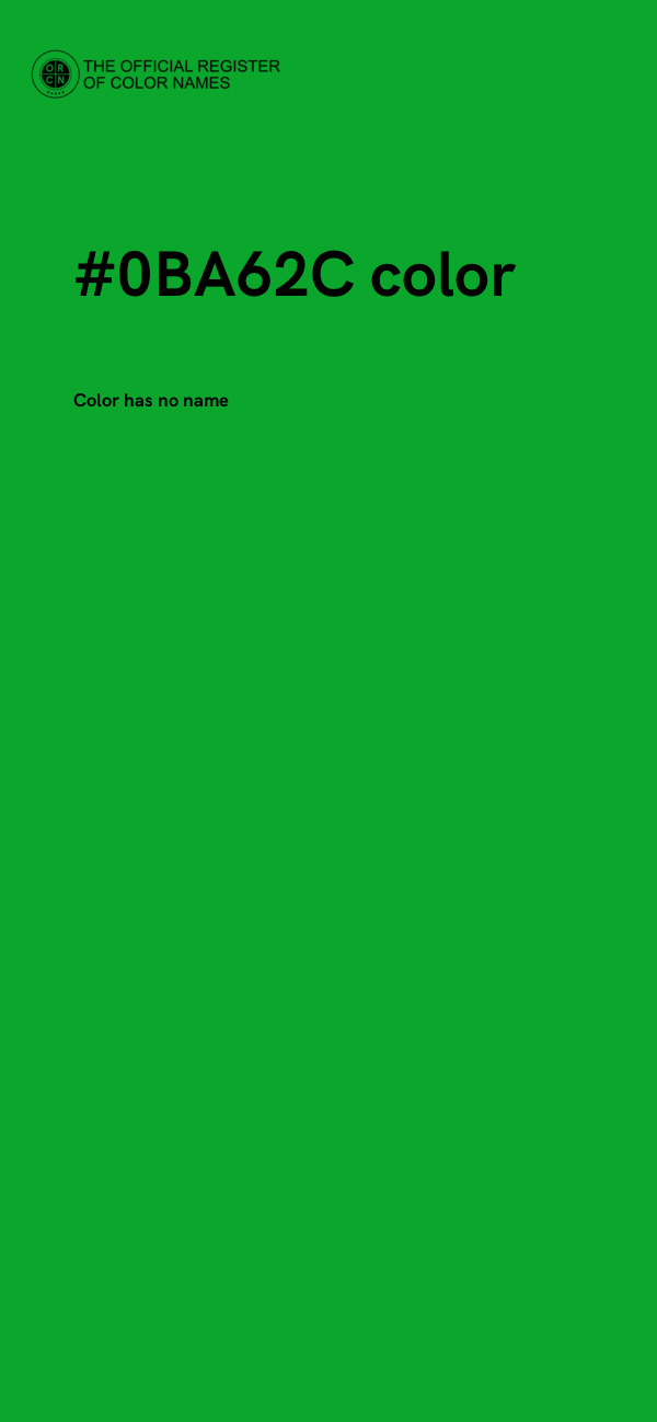 #0BA62C color image
