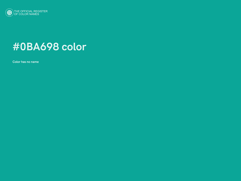 #0BA698 color image