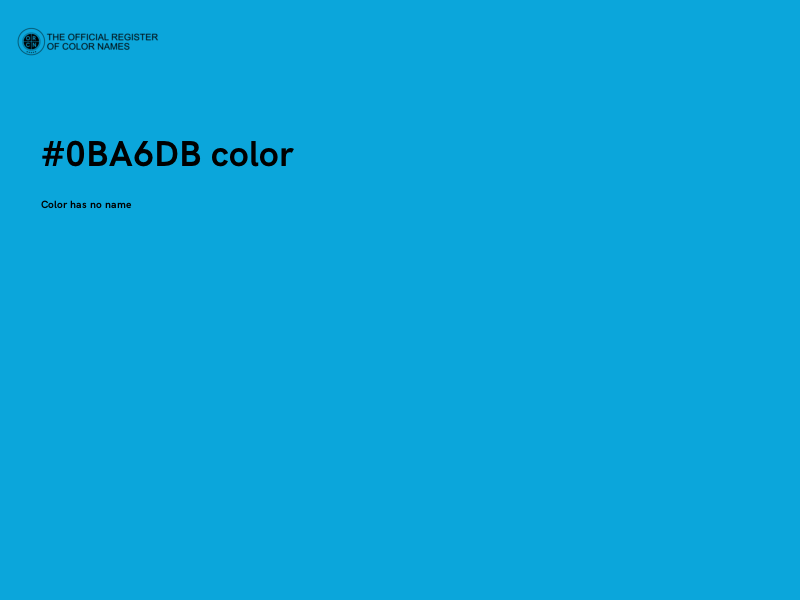 #0BA6DB color image