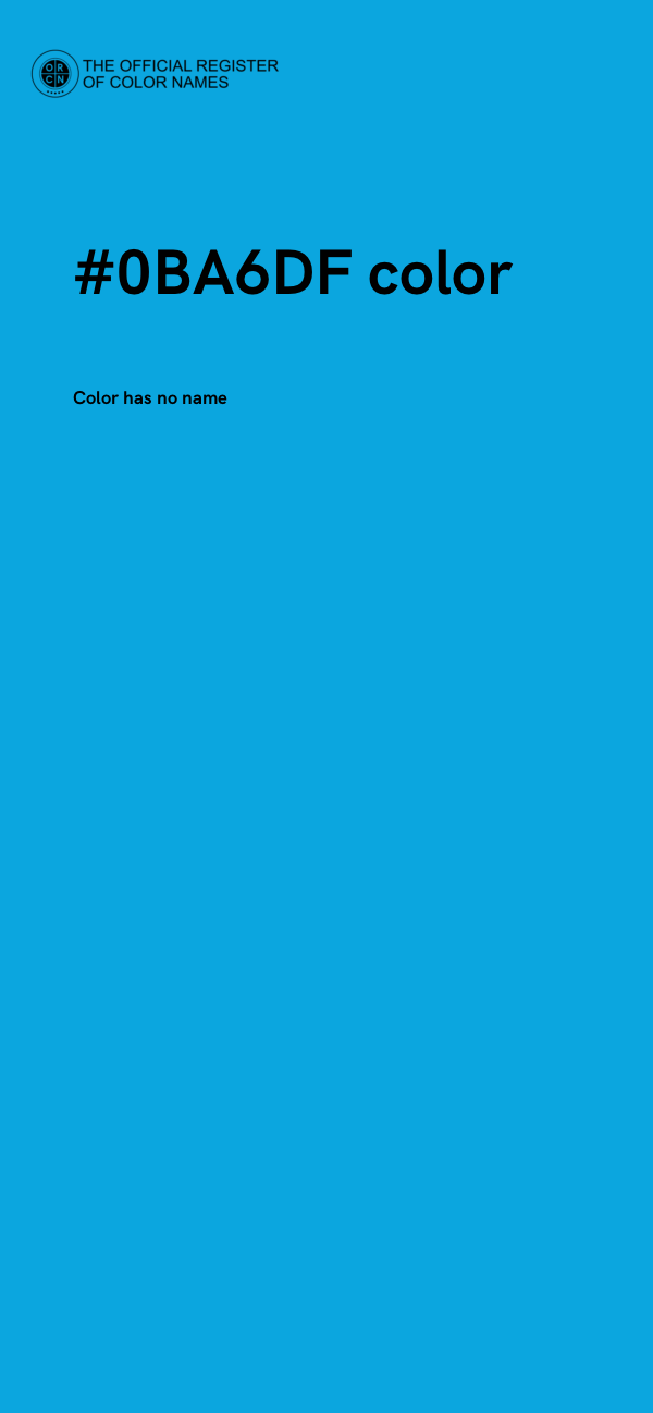 #0BA6DF color image
