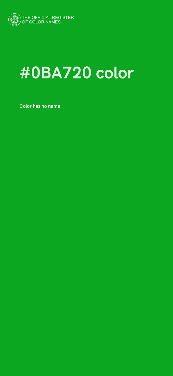 #0BA720 color image
