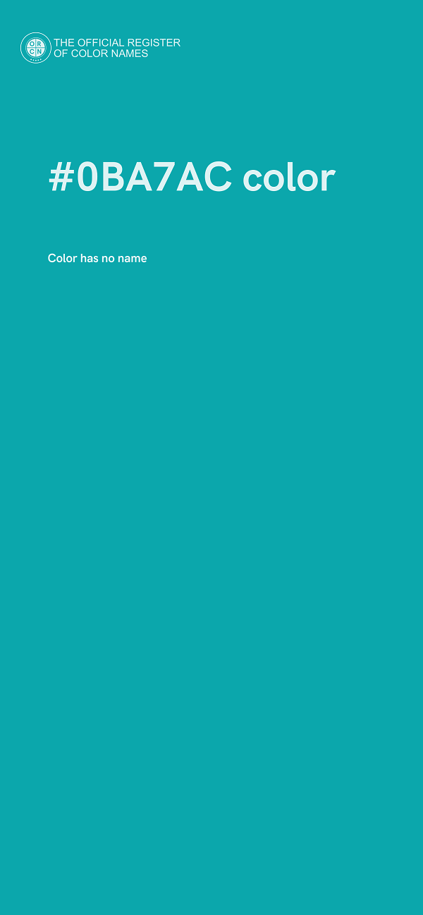 #0BA7AC color image