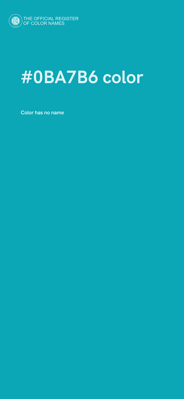 #0BA7B6 color image