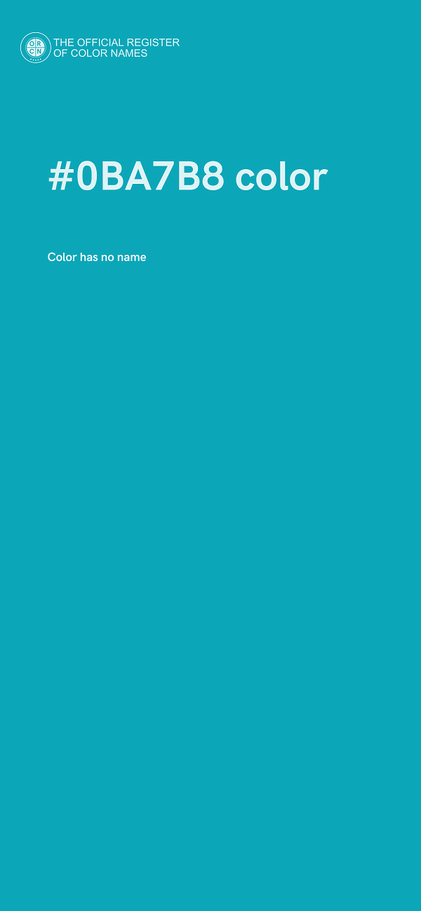 #0BA7B8 color image