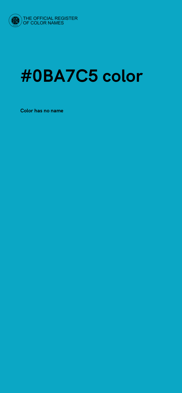 #0BA7C5 color image