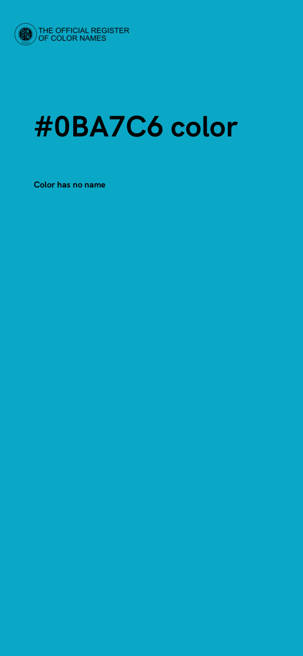 #0BA7C6 color image