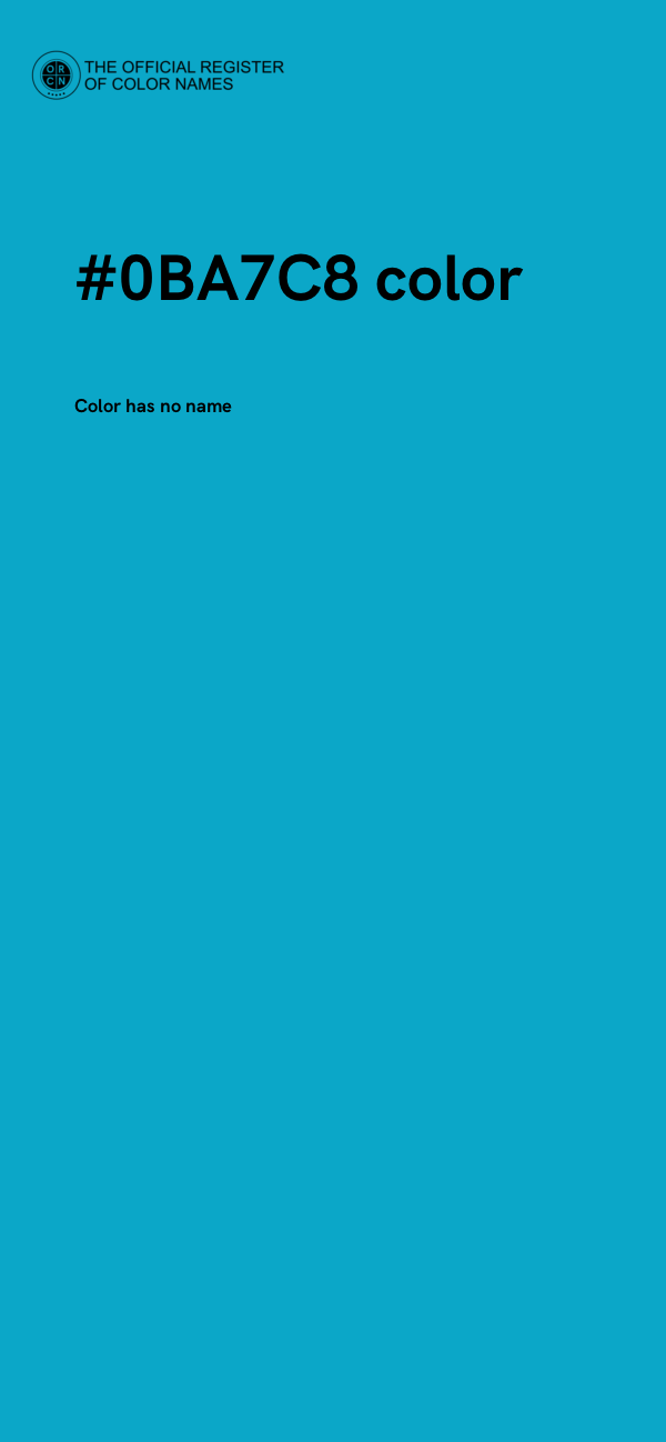 #0BA7C8 color image