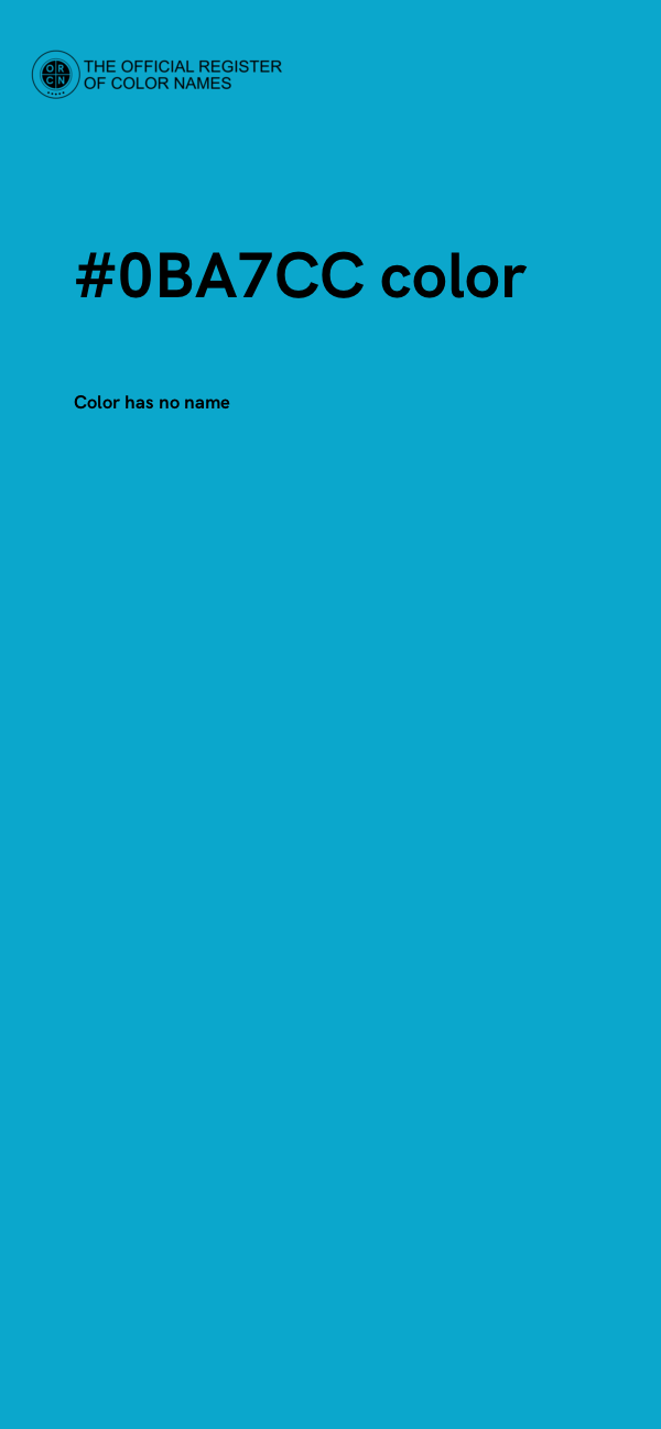 #0BA7CC color image