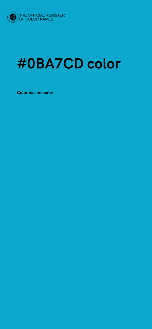 #0BA7CD color image