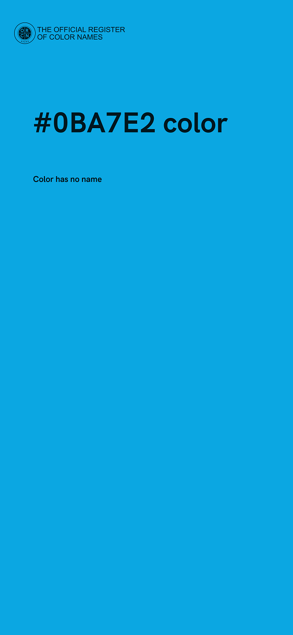 #0BA7E2 color image