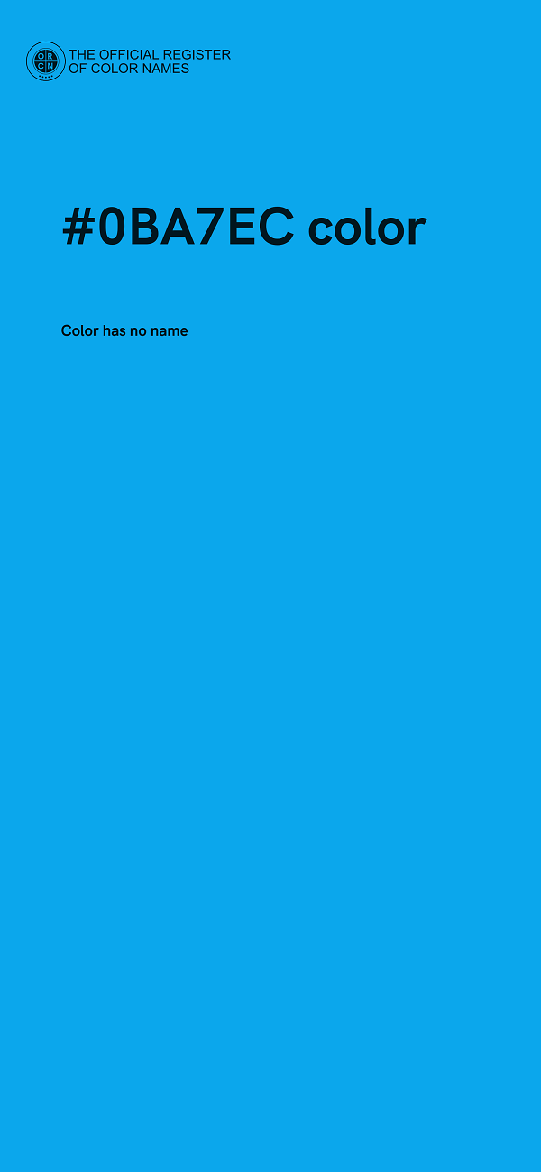 #0BA7EC color image