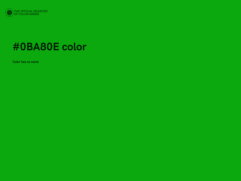 #0BA80E color image