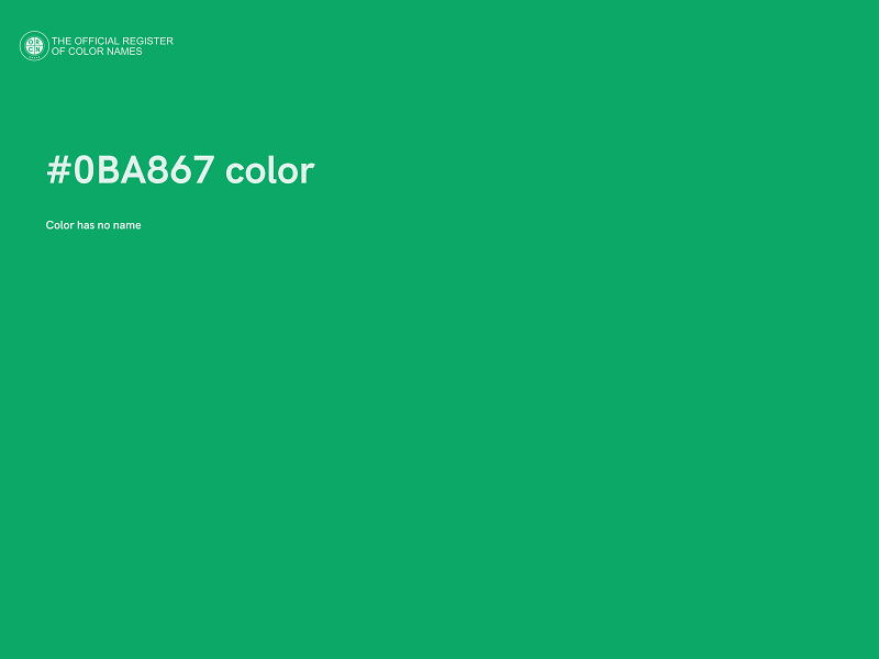 #0BA867 color image