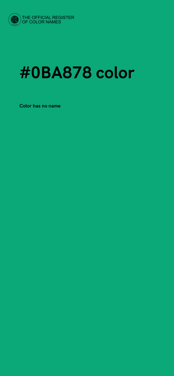 #0BA878 color image