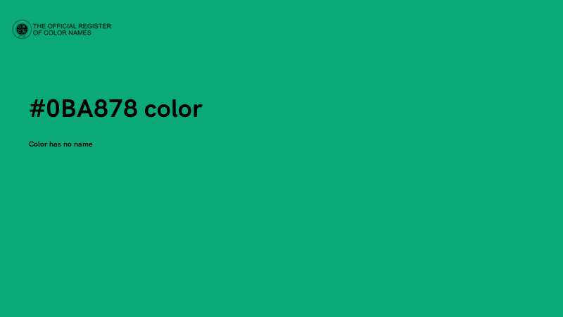 #0BA878 color image