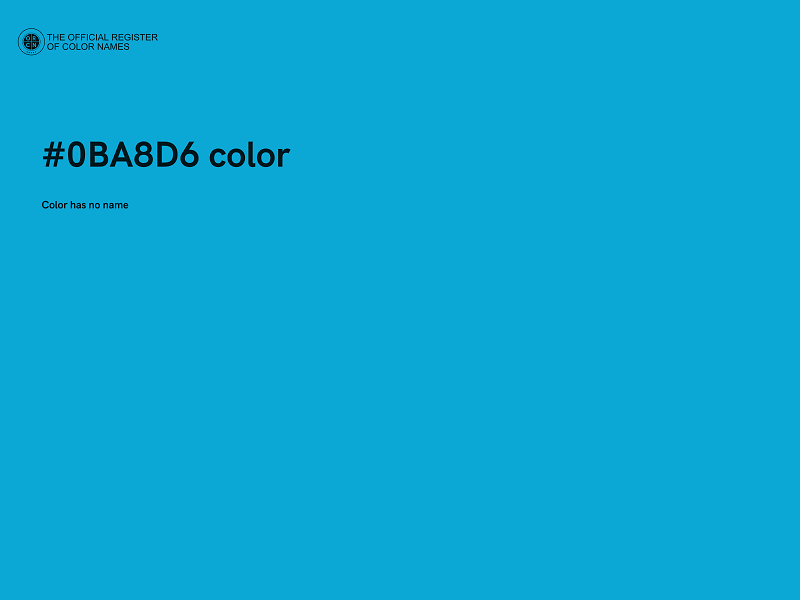 #0BA8D6 color image
