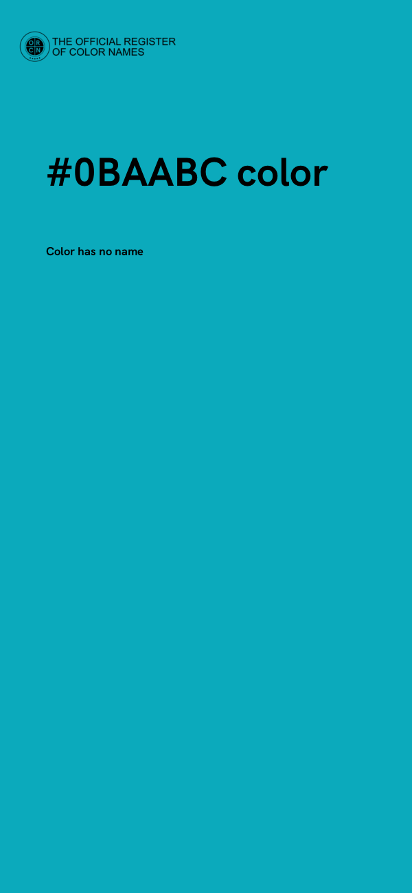 #0BAABC color image