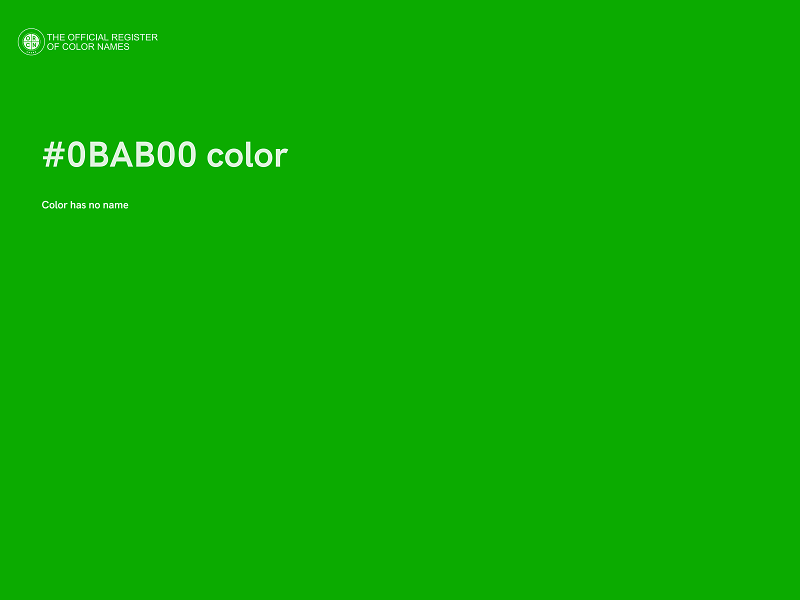 #0BAB00 color image