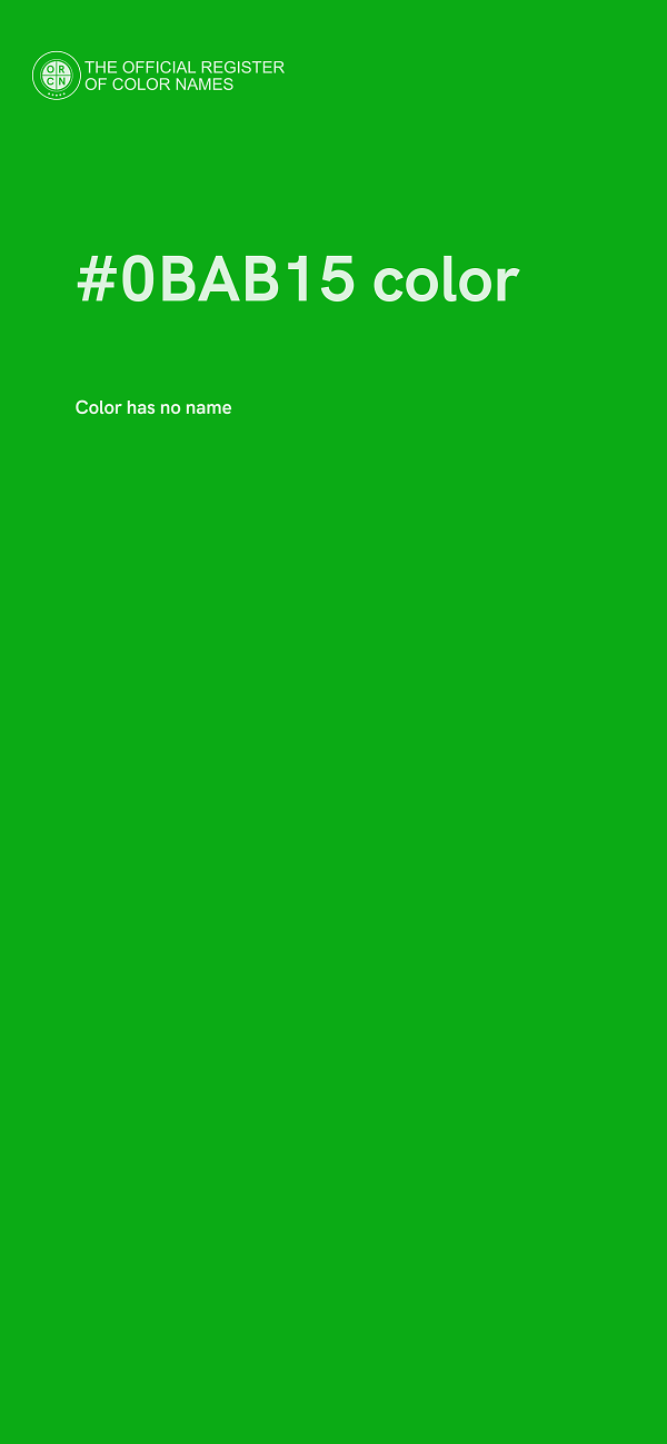 #0BAB15 color image