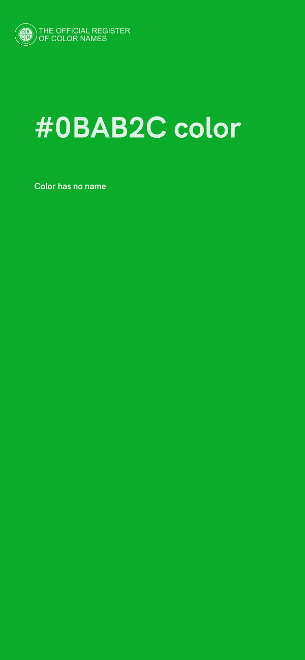 #0BAB2C color image