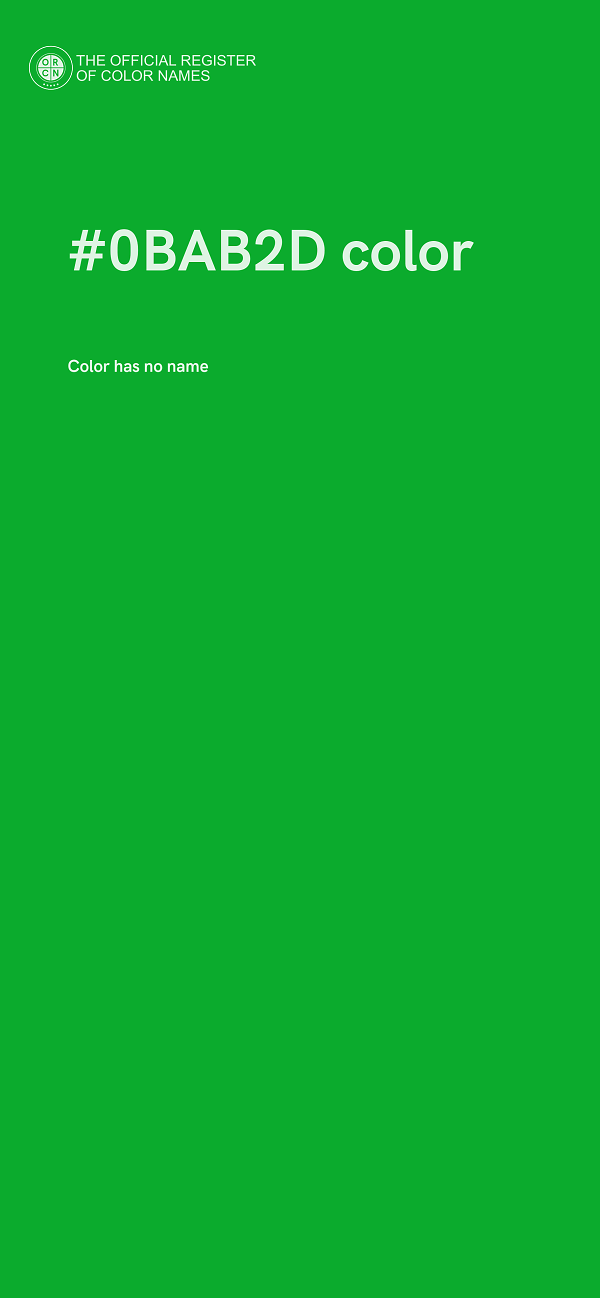 #0BAB2D color image