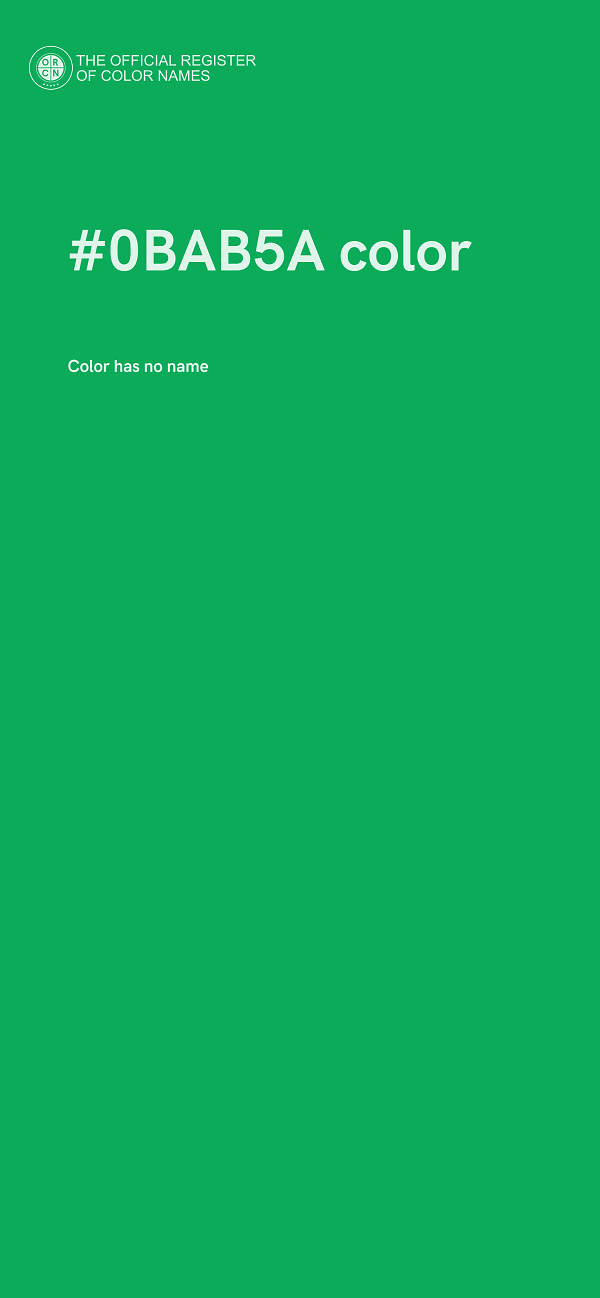 #0BAB5A color image