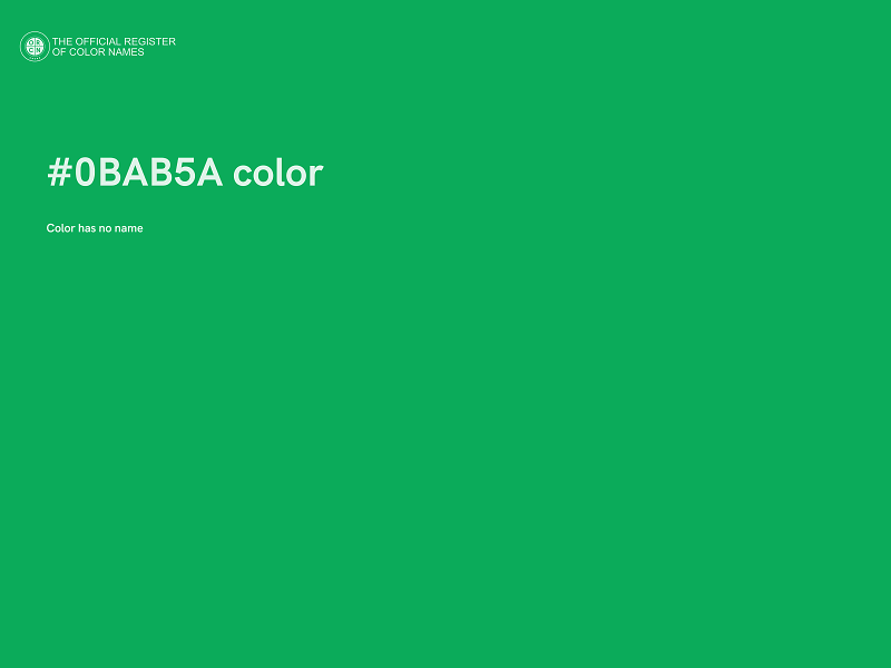 #0BAB5A color image