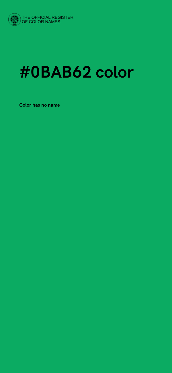 #0BAB62 color image