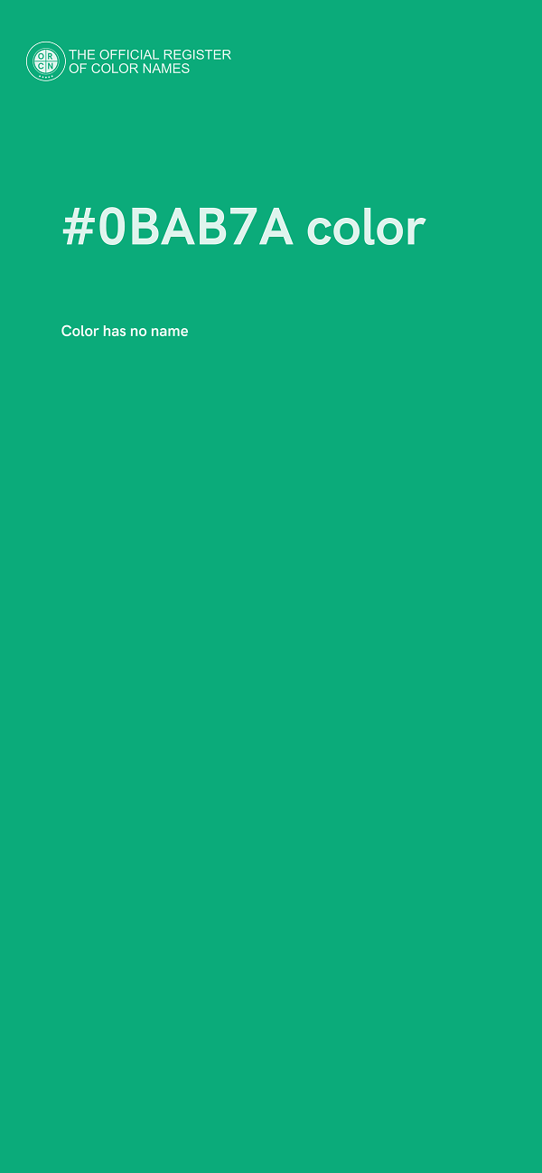 #0BAB7A color image