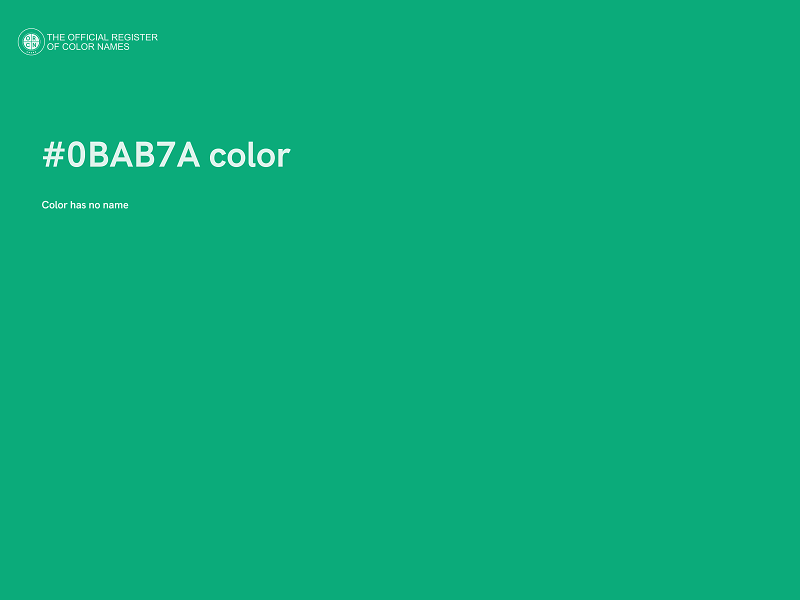 #0BAB7A color image