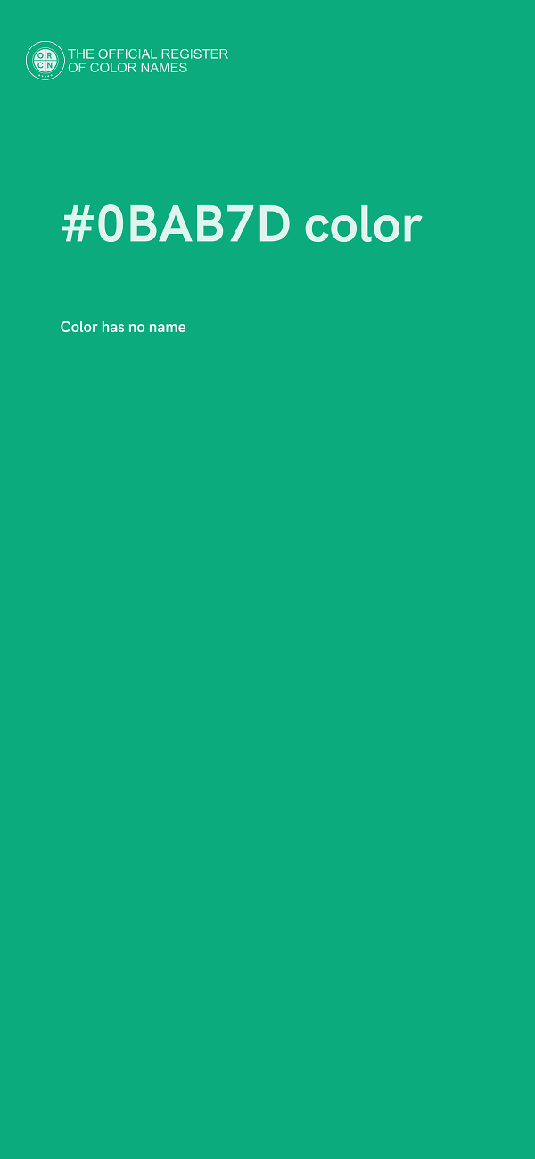 #0BAB7D color image