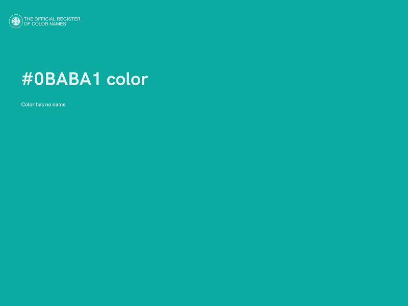 #0BABA1 color image