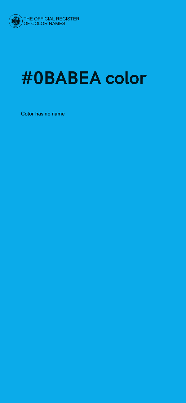 #0BABEA color image