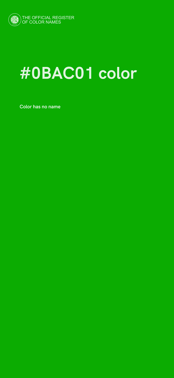 #0BAC01 color image