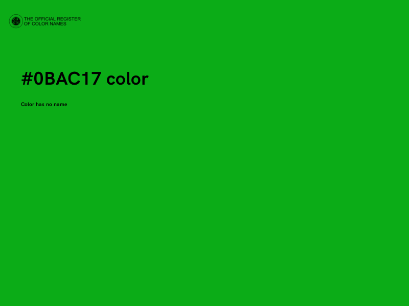 #0BAC17 color image