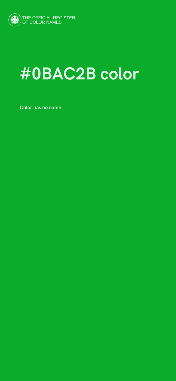 #0BAC2B color image