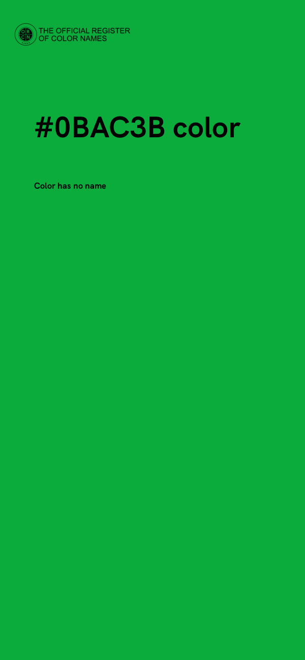 #0BAC3B color image
