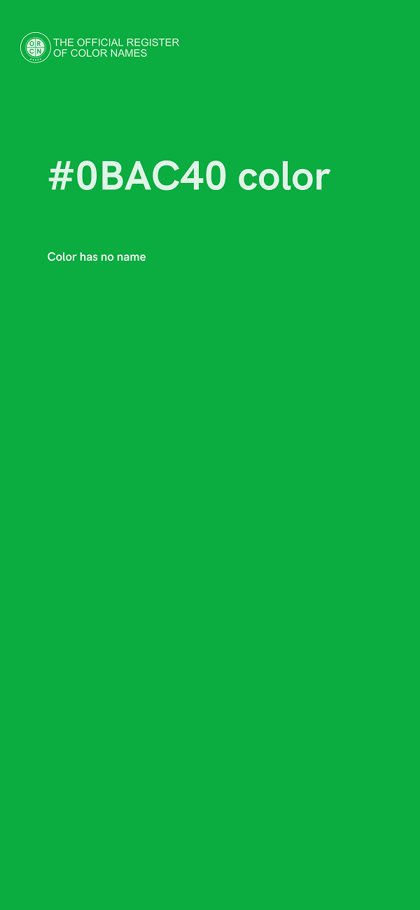 #0BAC40 color image