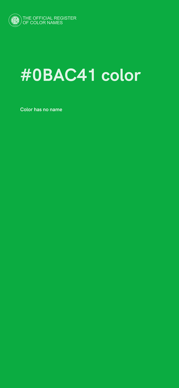 #0BAC41 color image