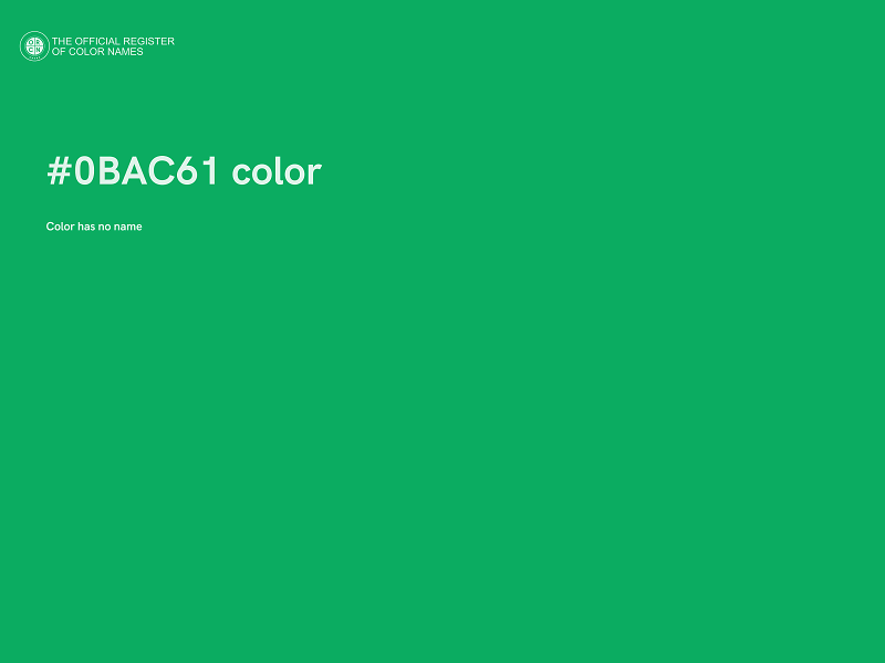 #0BAC61 color image