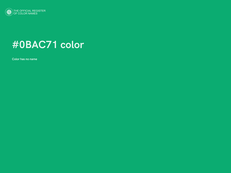 #0BAC71 color image