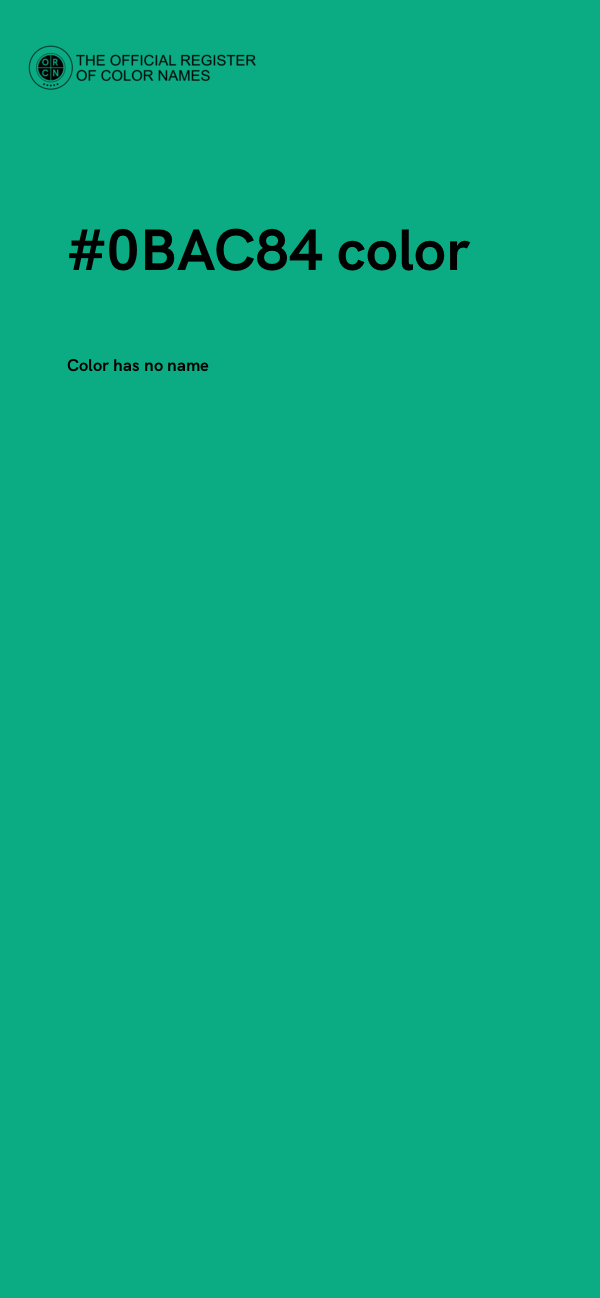 #0BAC84 color image