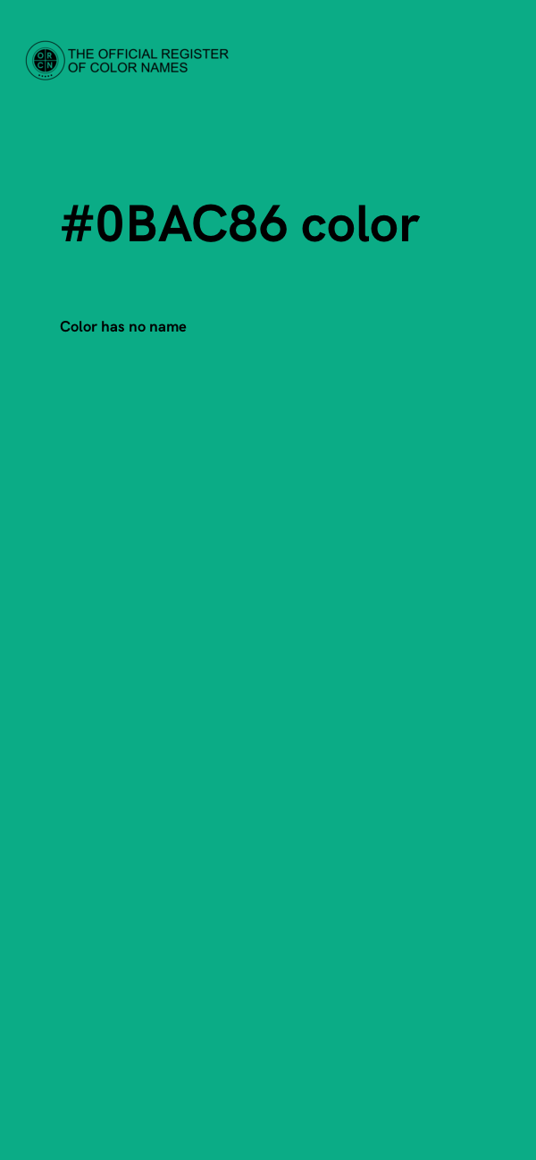 #0BAC86 color image