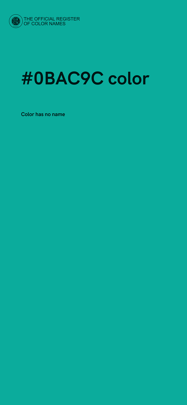 #0BAC9C color image