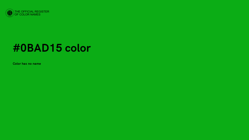 #0BAD15 color image