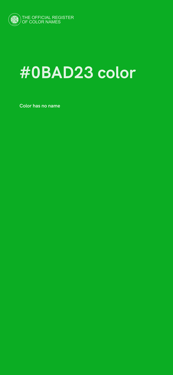 #0BAD23 color image