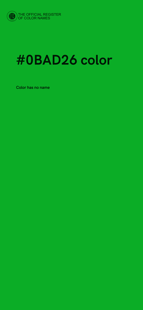 #0BAD26 color image