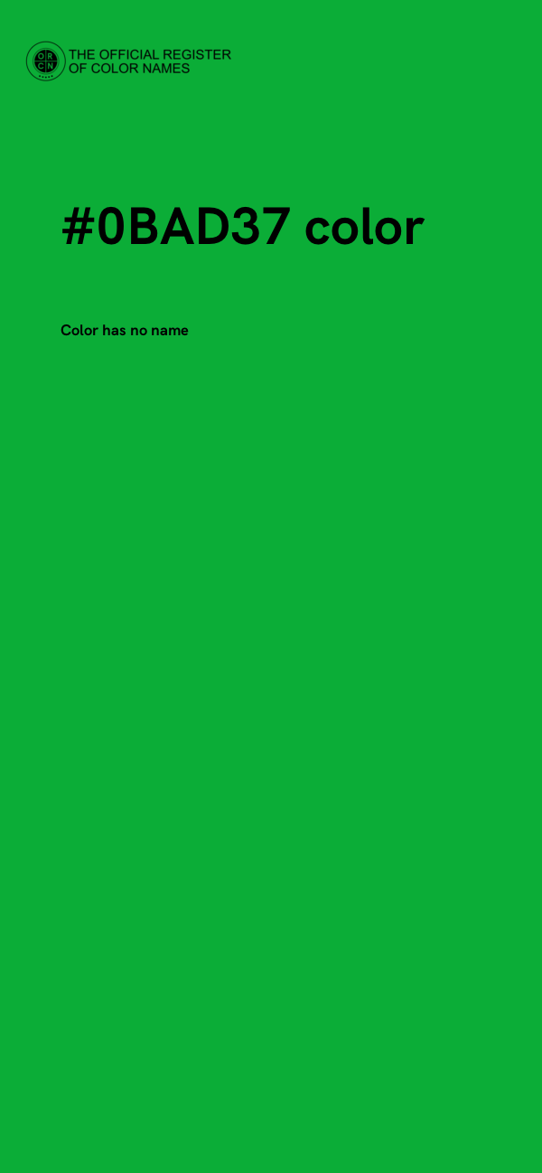 #0BAD37 color image