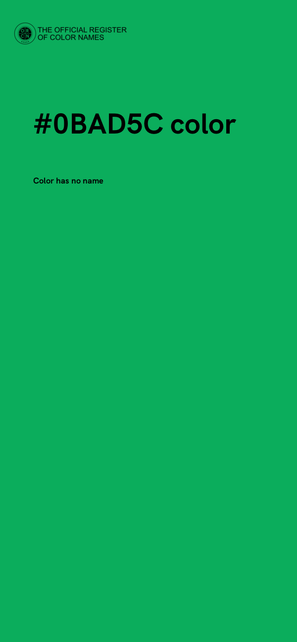#0BAD5C color image