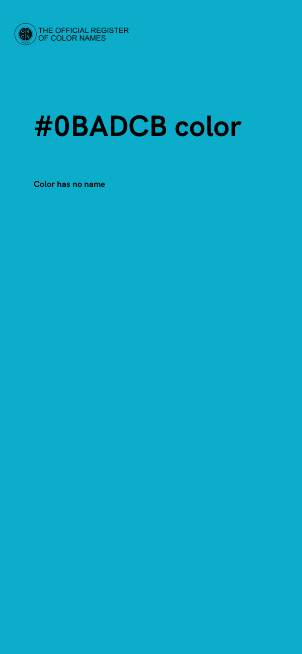 #0BADCB color image